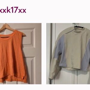 lululemon athletica Orange Tank Top